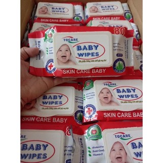 ( COMBO 10 gói ) Khăn Ướt Baby Wipes 80g.