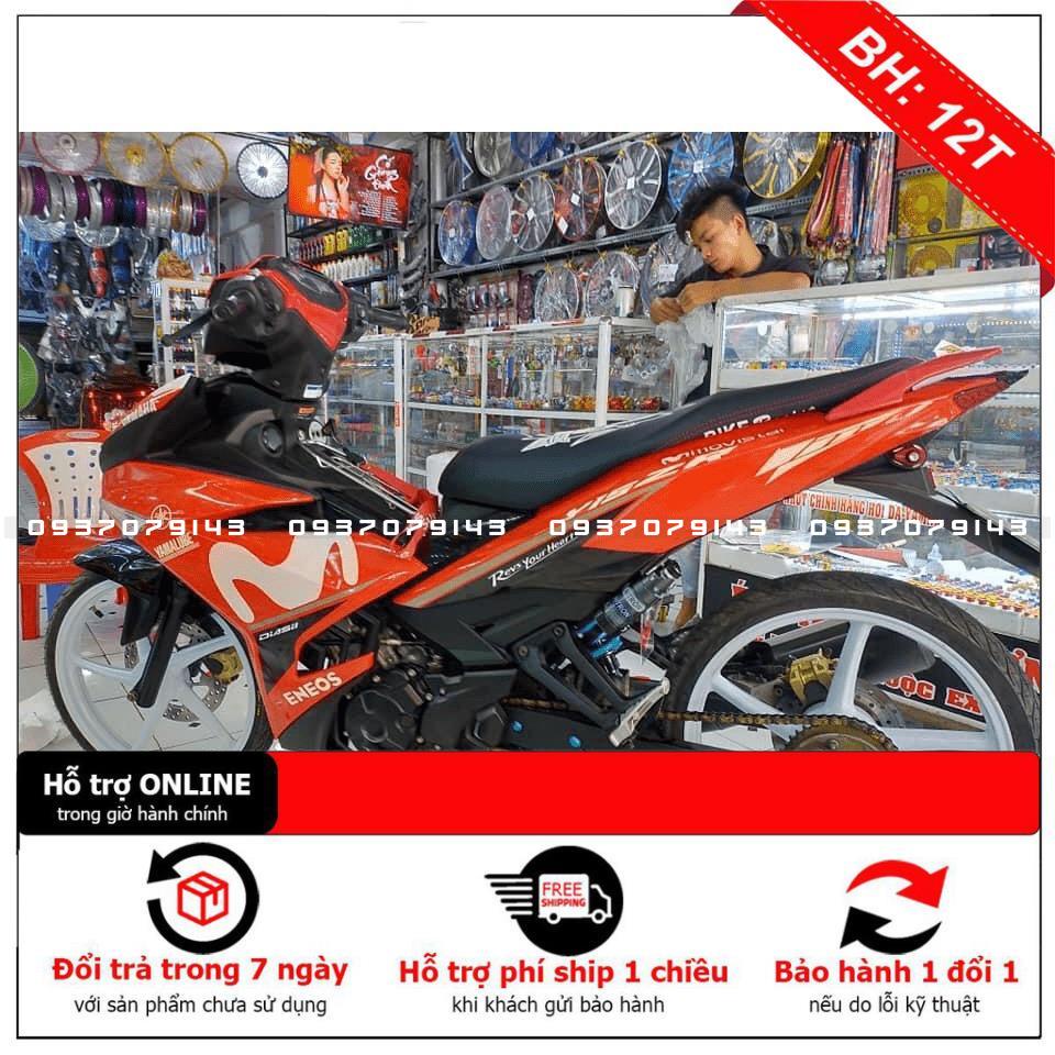 Tem Rời Dán Xe Exciter 150 cam đen movistar 