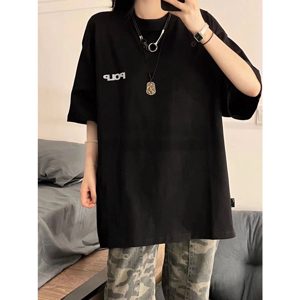 Jiashucheng Áo Thun Tay Ngắn Dáng Rộng Phong Cách Hip Hop Thời Trang Mùa Hè Hàng Chính Hãng