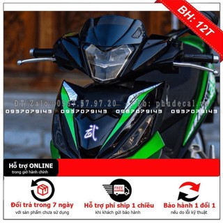 Tem Rời Dán xe Winner Xanh đen Y15 