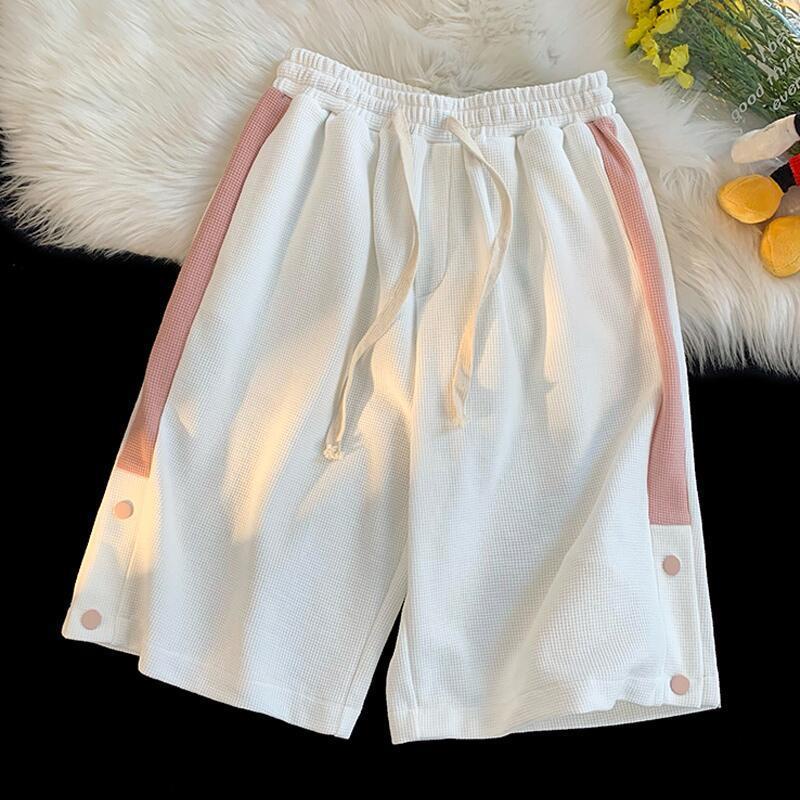 Jiashucheng Quần Đùi Thể Thao Dáng Rộng Thời Trang Mùa Hè Giản Dị Dễ Phối Đồ Phong Cách Mới Dành Cho Nữ Sinh
