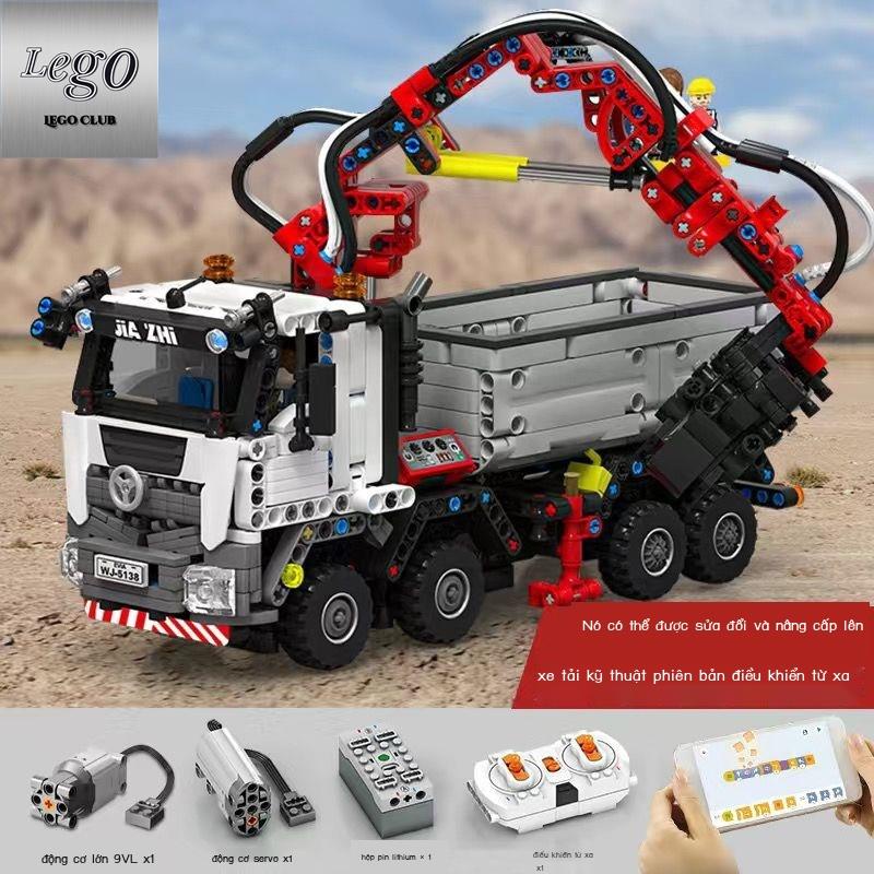 💥Sẵn sàng giao hàng🎊Tương thích LEGO Mixer Truck Khối xây dựng xe tải Dòng điều khiển từ xa lắp ráp đồ chơi mô hình qu