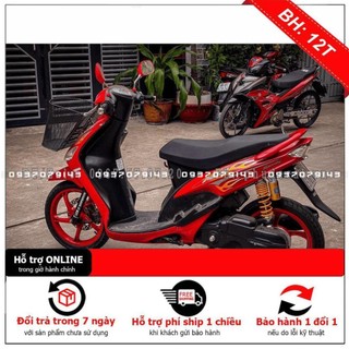 Tem rời dán xe mio đỏ lửa