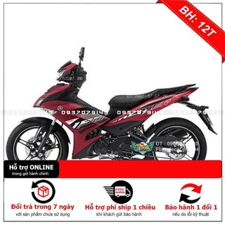 Tem rời dán xe exciter 150 zin cover đỏ nhám 2020