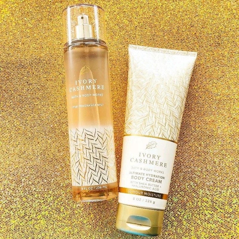 Auth_Fullsize IVORY CASHMERE| TOGETHER WEATHER |  - XỊT THƠM BODY MIST DƯỠNG THỂ BATH & BODY WORKS USA
