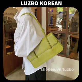  túi xách nữ GEBOARD sát nách hàng thiết kế  BESTSALE  túi đeo chéo nữ basic da sáp dầu cao cấp LUZBO LUZ7796 