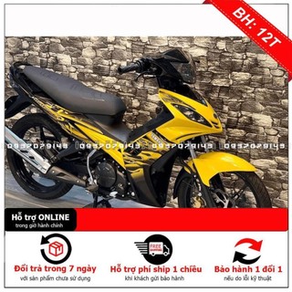 Tem rời dán xe ex 2006-2010 vàng đen lửa