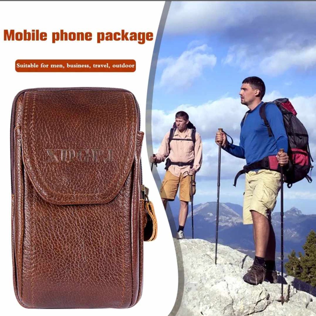 BAO DA ĐỰNG 2 ĐIỆN THOẠI ĐEO THẮT LƯNG