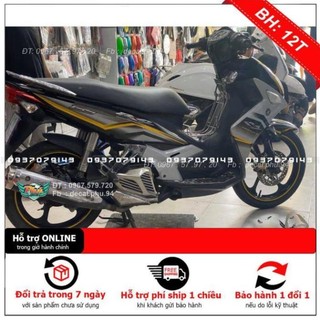 Tem Rời Dán Xe Novo Rc Trắng đen vàng 