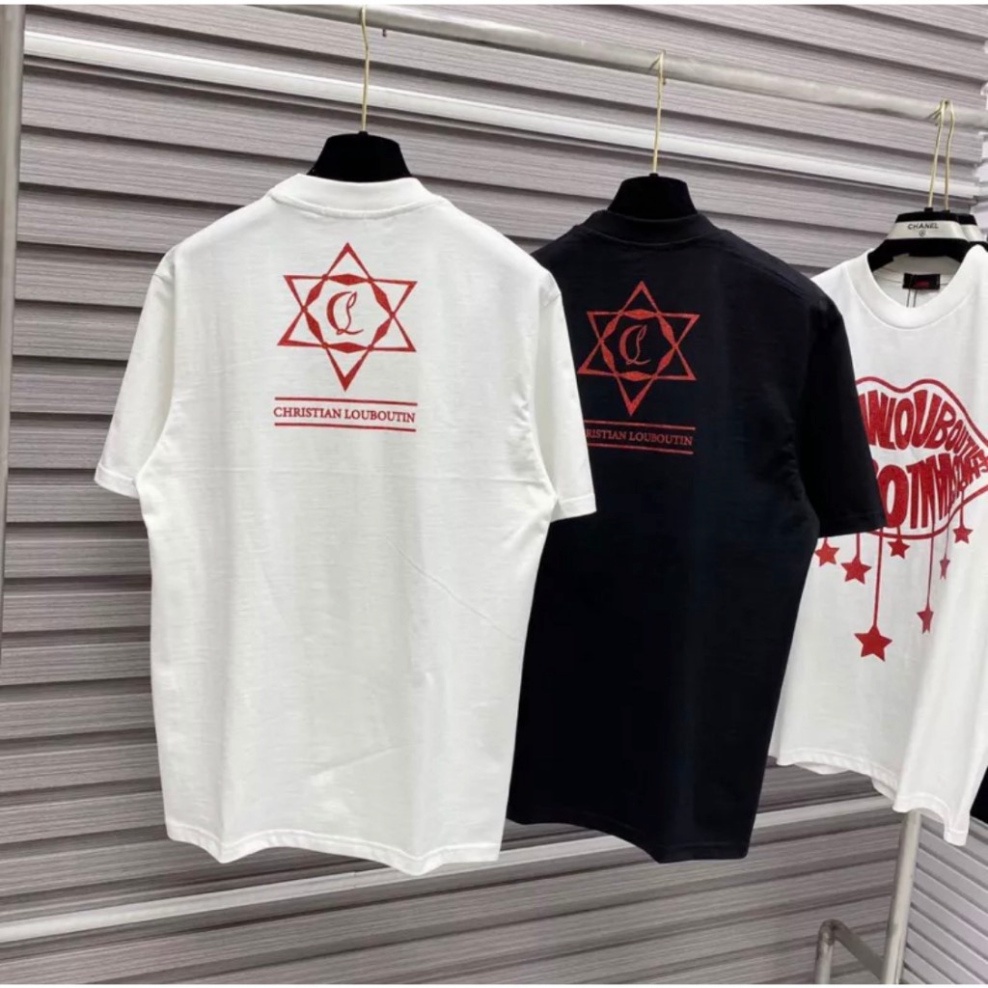 Áo Thun Nam Nữ Họa Tiết Logo Đôi Môi Kim Tuyến Cao Cấp - Áo Phông Siêu Cấp Chất Cotton Cổ Bo Dày Dặn