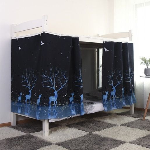 Rèm Che Giường Tầng Đơn Thoáng Khí Tiện Dụng Cho Sinh Viên Ký Túc Xá