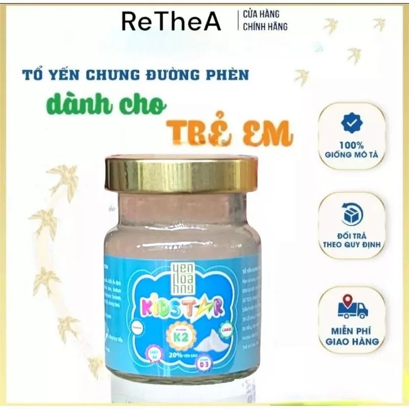 Combo 10 Hủ Yến sào cho bé Kidstar 20% yến, giải pháp cho bé thông minh cao lớn, hô trợ tiêu hóa.