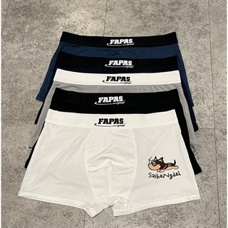 Quần sịp đùi Boxer nam hình Cún Con vải thun lạnh cao cấp, quần lót nam Fapas Cún co giãn thoáng mát kháng khuẩn.