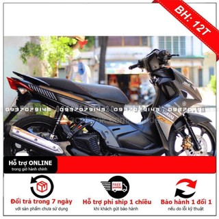 Tem rời dán xe novo xám đen nhám