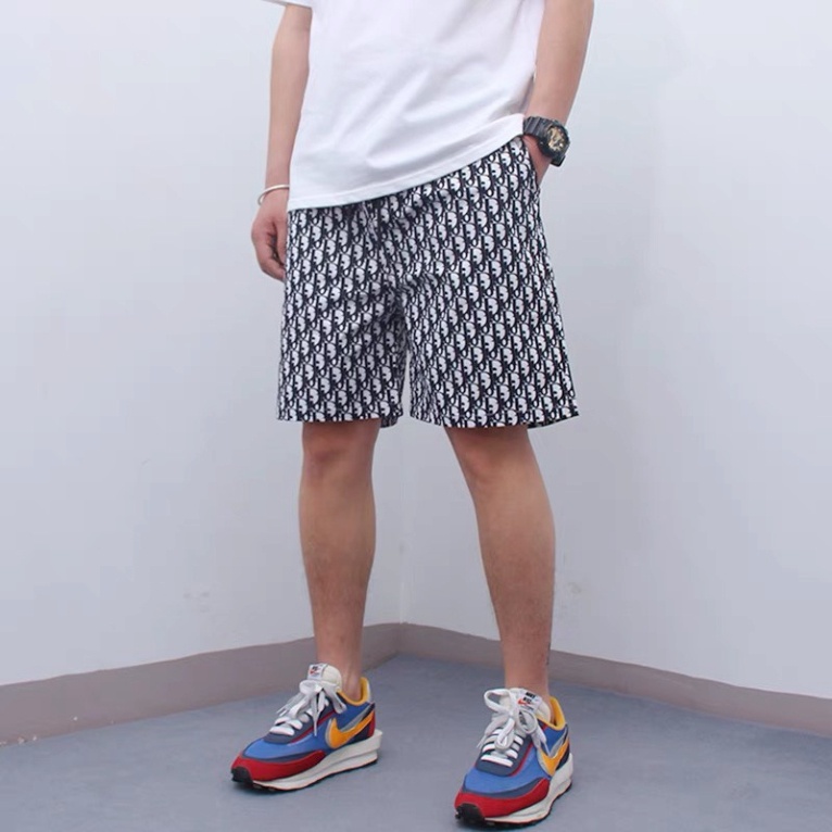 Quần đùi nam dior vải dệt logo mát,quần short nam