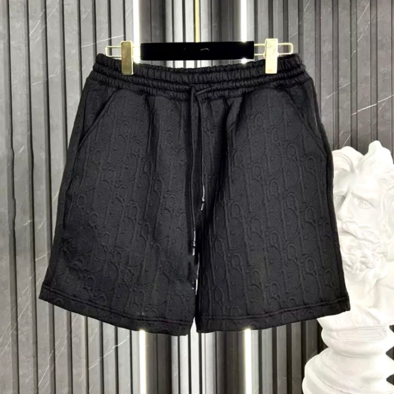 Quần đùi nam dior vải dệt logo mát,quần short nam