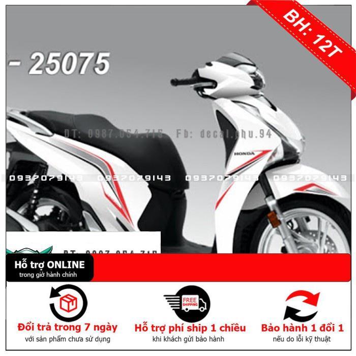 Tem Rời Dán Xe SH 2017-2019 chỉ xe trắng