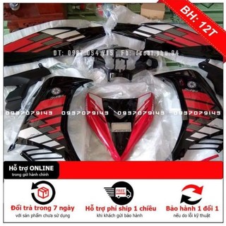 Tem rời dán xe exciter 135 rc 2014 đen đỏ