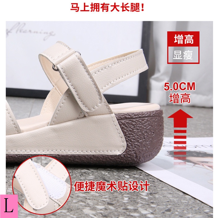 Giày Sandal Đế Xuồng Mềm Bằng Da Bò Thật 23 Thời Trang Mùa Hè 20 Cho Nữ