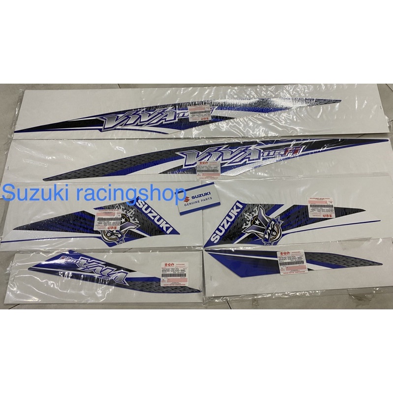 bộ tem suzuki viva fi115 xanh chính hãng