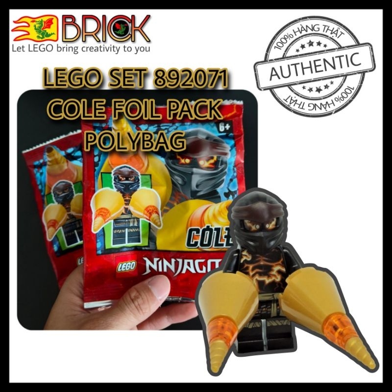 Đồ chơi LEGO chính hãng - Ninja Cole - Cơn lốc bùng nổ - Cole foil pack #8 - set 892071