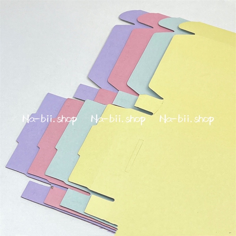 COMBO 5C Hộp carton nắp cài đóng hàng màu pastel 20x13x3cm