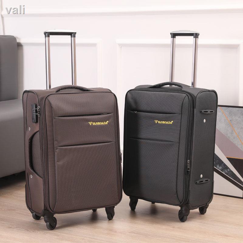 Công suất siêu lớn lưới màu đỏ vali thời trang vải Oxford du lịch hợp thời trang nam vali kinh doanh xe đẩy bánh xe đa n