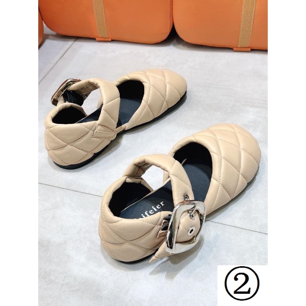 Giày Da Cừu Đế Bằng Mũi Tròn Thoải Mái Họa Tiết Kẻ Sọc Phong Cách Châu Âu Thời Trang Mùa Xuân 2023 Mới Cho Nữ