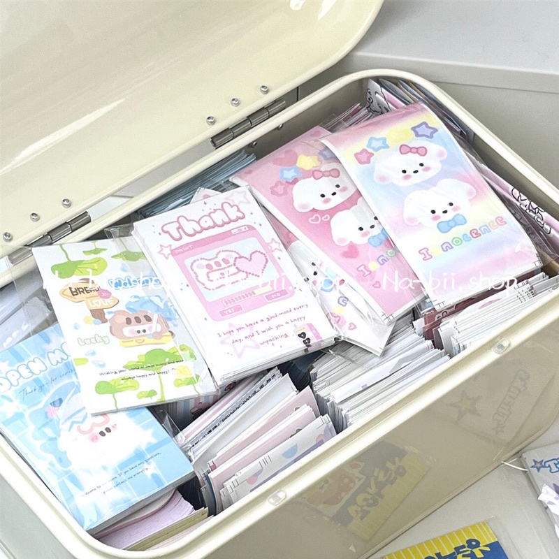 Tem dán niêm phong hộp túi đáng yêu set 50c