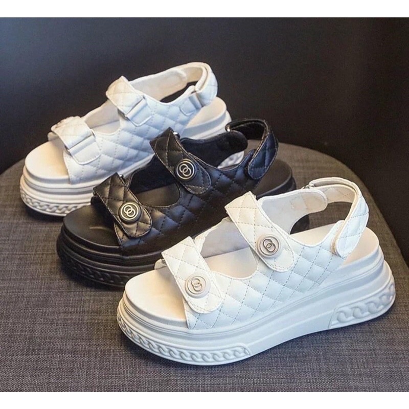 Dép Quai Hậu Đế Bánh Mì Cao 7p Hàng Đẹp Đi Nhẹ Và Cực Êm Chân Tôn Dáng Phối Với Quần Jean Siêu Xinh