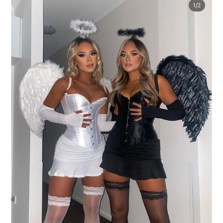 Corset Basic, áo Corset thắt dây nịt định hình bụng phong cách gothic