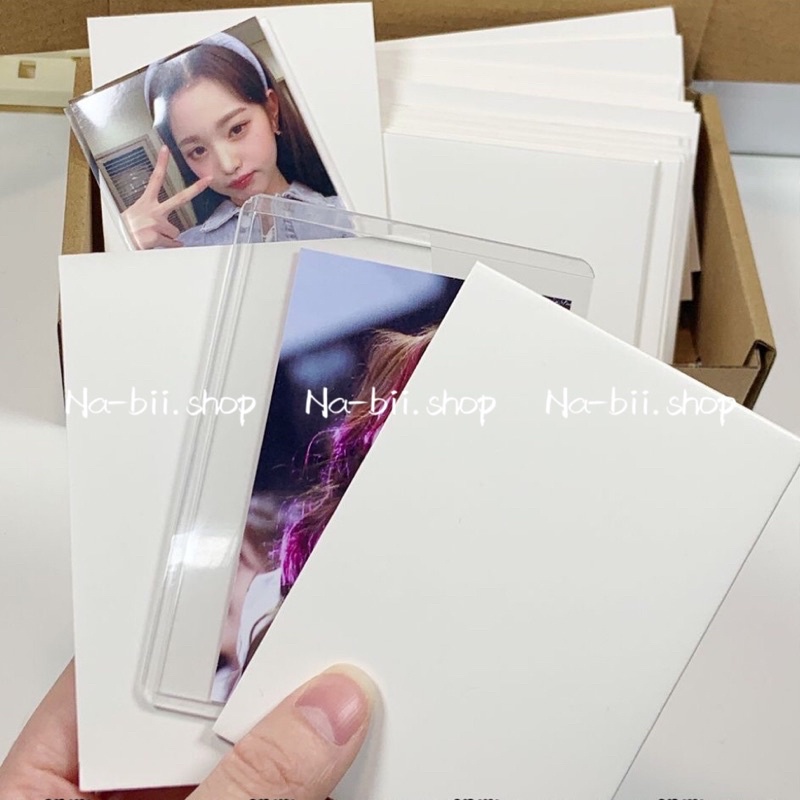 Bìa lạnh giấy Fomex trắng 1.5mm A7 gói card set 10c