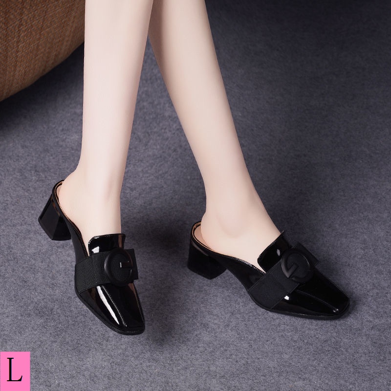 Dép Cao Gót Da Bò Chống Trượt Thời Trang Mùa Hè 2023 Cho Nữ