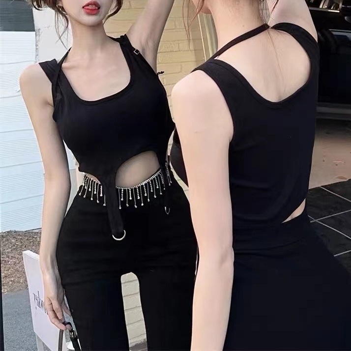 Jiashucheng Áo Lót Ống Mỏng Không Tay Có Đệm Ngực Dễ Phối Đồ Phong Cách Cho Nữ