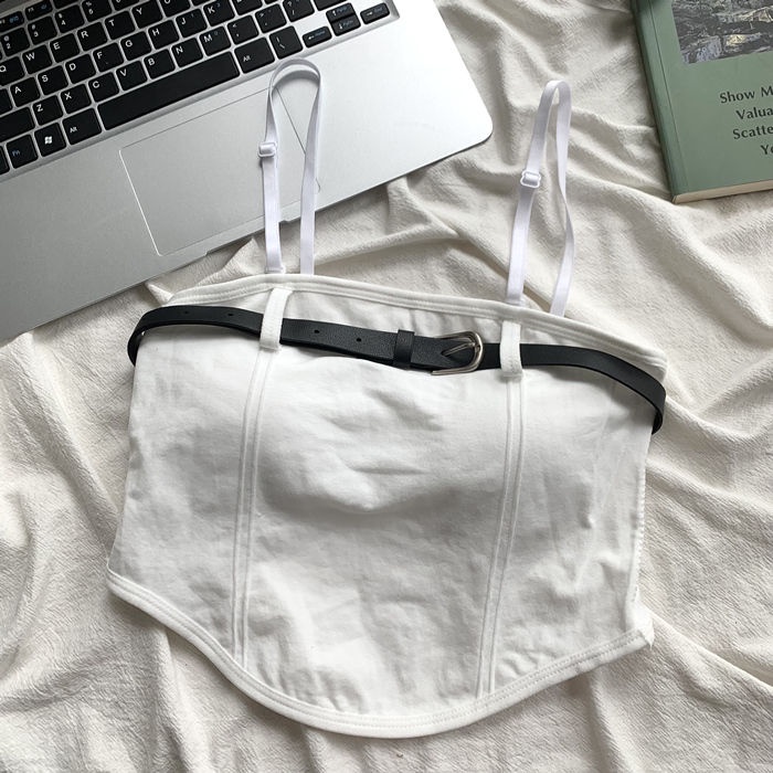 Jiashucheng Áo Ống Ngắn Ôm Dáng Phong Cách Mới Mùa Hè Sang Trọng Cho Nữ