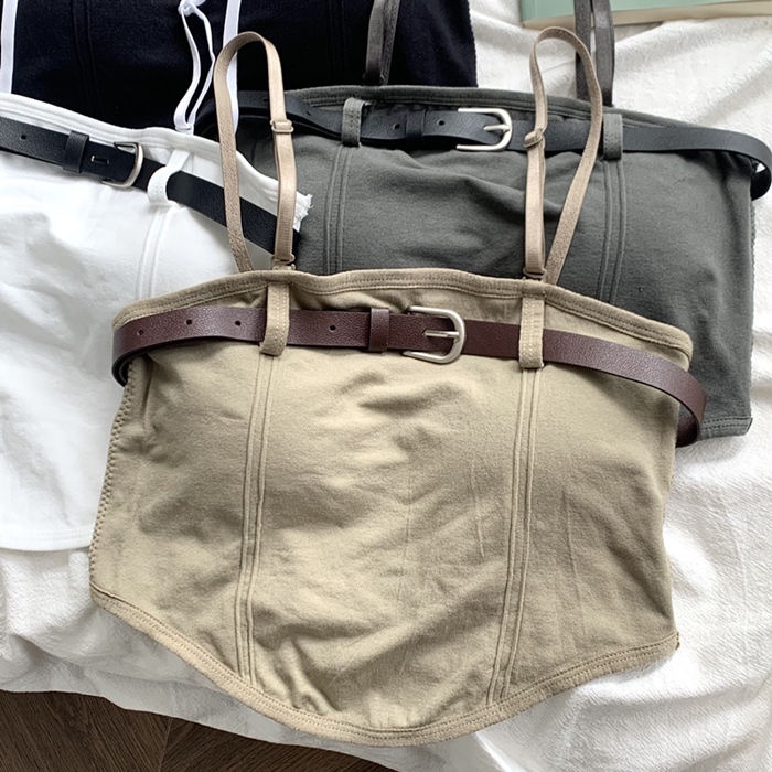 Jiashucheng Áo Ống Ngắn Ôm Dáng Phong Cách Mới Mùa Hè Sang Trọng Cho Nữ