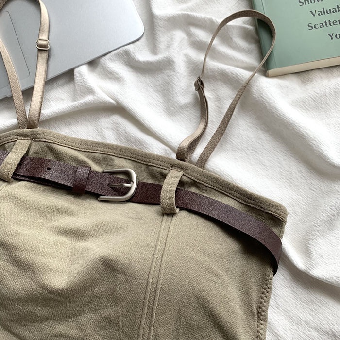 Jiashucheng Áo Ống Ngắn Ôm Dáng Phong Cách Mới Mùa Hè Sang Trọng Cho Nữ