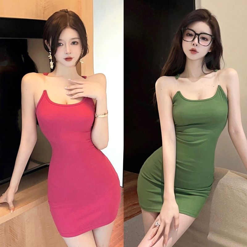 Jiashucheng Áo Nữ Trễ Vai Dây Đan Chéo Thời Trang Quyến Rũ