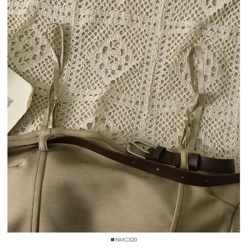 Jiashucheng Áo Ống Ngắn Dây Vai Ngọt Ngào Thời Trang Mùa Hè