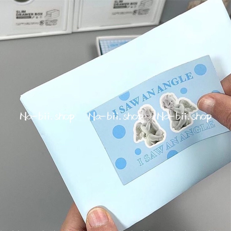 Hộp 20 tem dán hộp túi trang trí gói hàng