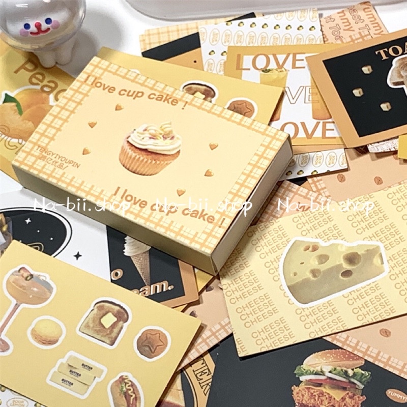 Hộp 20 tem dán hộp túi trang trí gói hàng