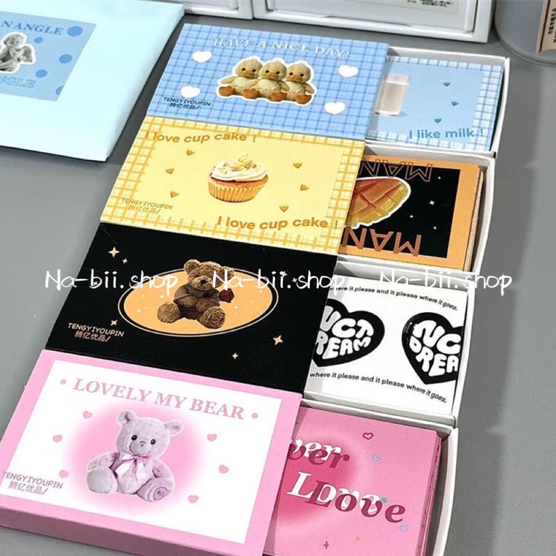 Hộp 20 tem dán hộp túi trang trí gói hàng