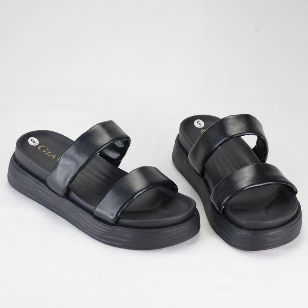 Dép nữ quai 2 dây ngang đế cao 4p êm chân Giavy UV9