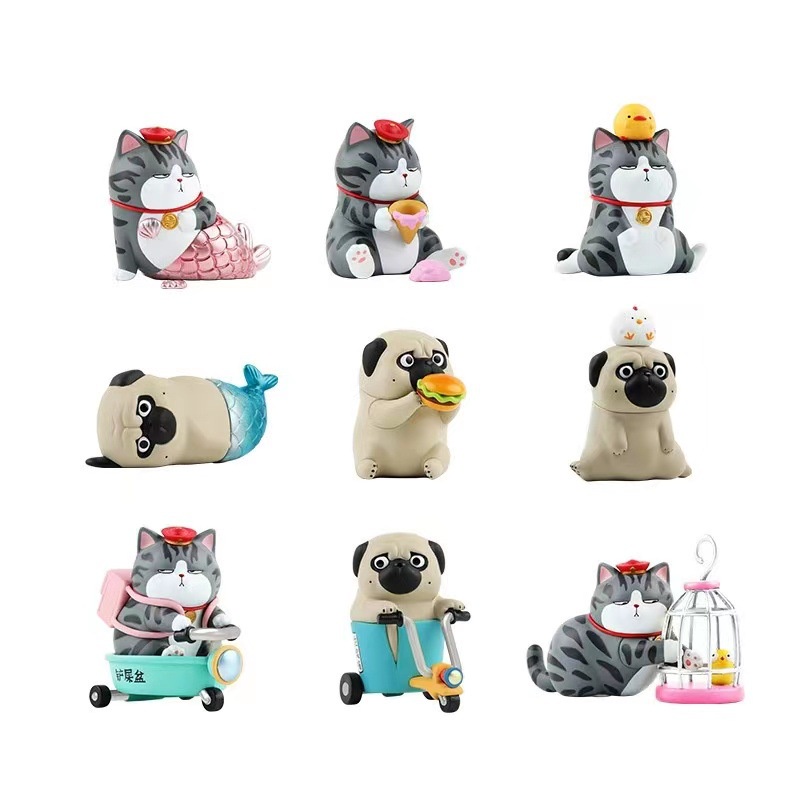 Blind box mèo hoàng thượng và chó nô tỳ Version 3