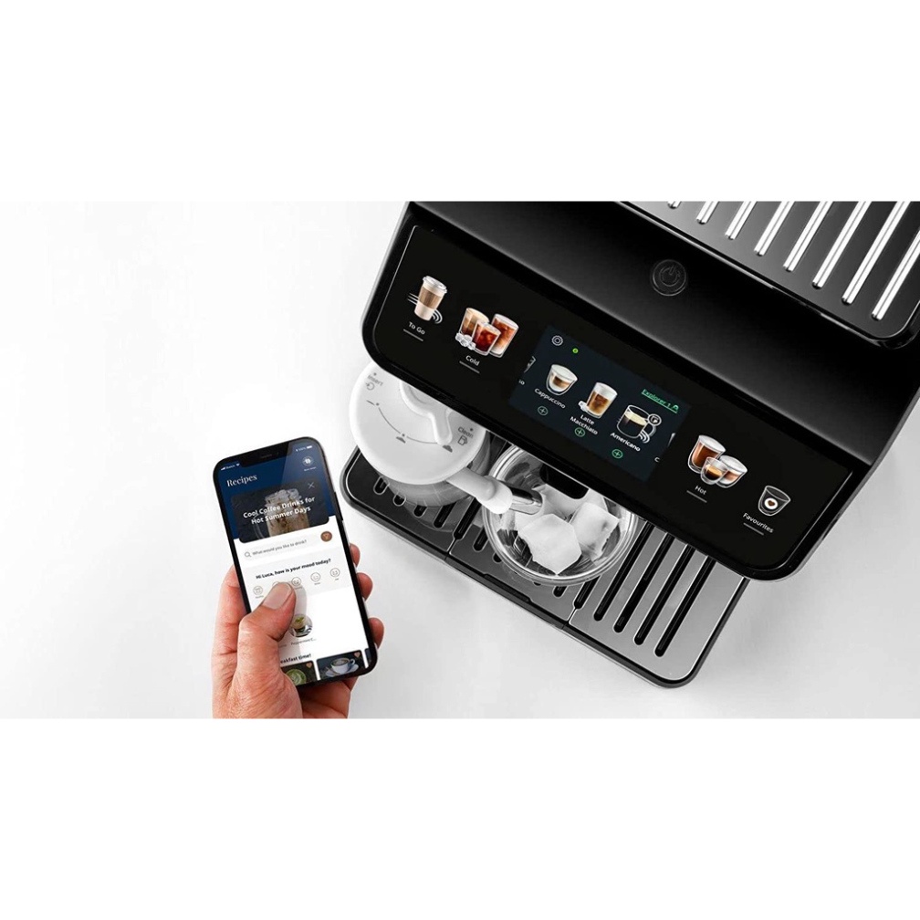 Máy Pha Cà Phê Tự Động DeLonghi ECAM 450.55.S Eletta ExploreMáy Pha Cafe, Espresso, Cappucino, Nhập EU, BH 12 Tháng, bep