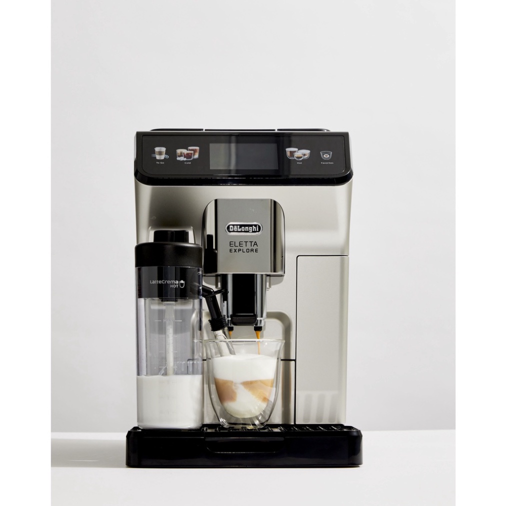 Máy Pha Cà Phê Tự Động DeLonghi ECAM 450.55.S Eletta ExploreMáy Pha Cafe, Espresso, Cappucino, Nhập EU, BH 12 Tháng, bep