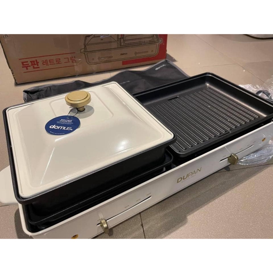 Bếp Lẩu Nướng 2 Ngăn DUPAN, Ngăn Chống Dính, Nhập Hàn, BH 12 Tháng, Bephan_19