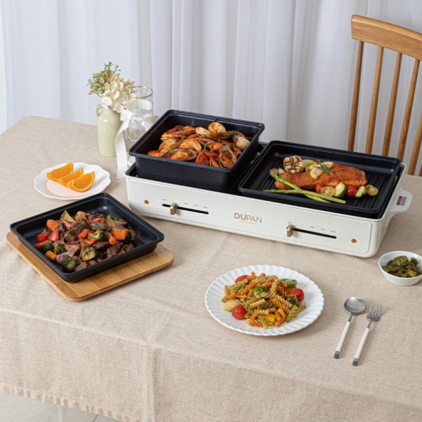 Bếp Lẩu Nướng 2 Ngăn DUPAN, Ngăn Chống Dính, Nhập Hàn, BH 12 Tháng, Bephan_19