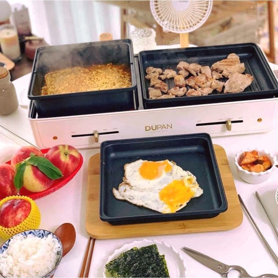 Bếp Lẩu Nướng 2 Ngăn DUPAN, Ngăn Chống Dính, Nhập Hàn, BH 12 Tháng, Bephan_19