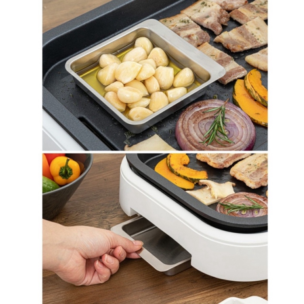 Bếp Lẩu Nướng 2 Ngăn DUPAN, Ngăn Chống Dính, Nhập Hàn, BH 12 Tháng, Bephan_19